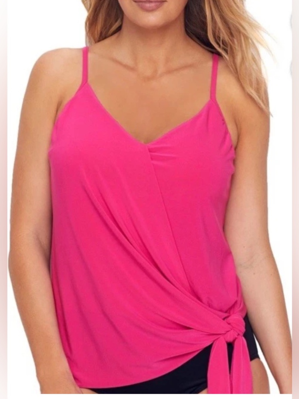 Magicsuit Alex Underwire Tankini Top Swimsuit, Pink Rose, 12 New With Tags